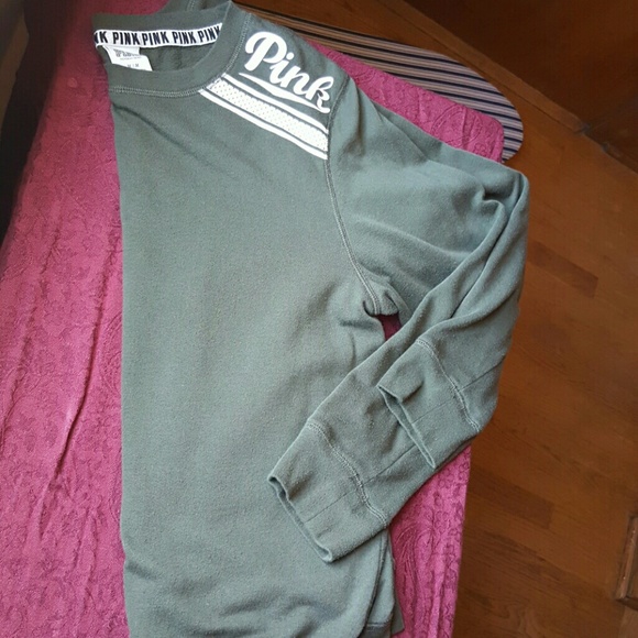 Olive Green PINK Sweater