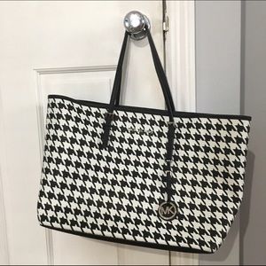 New Houndstooth Michael Kors Tote