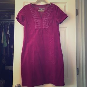 Boden brand velvet plum dress