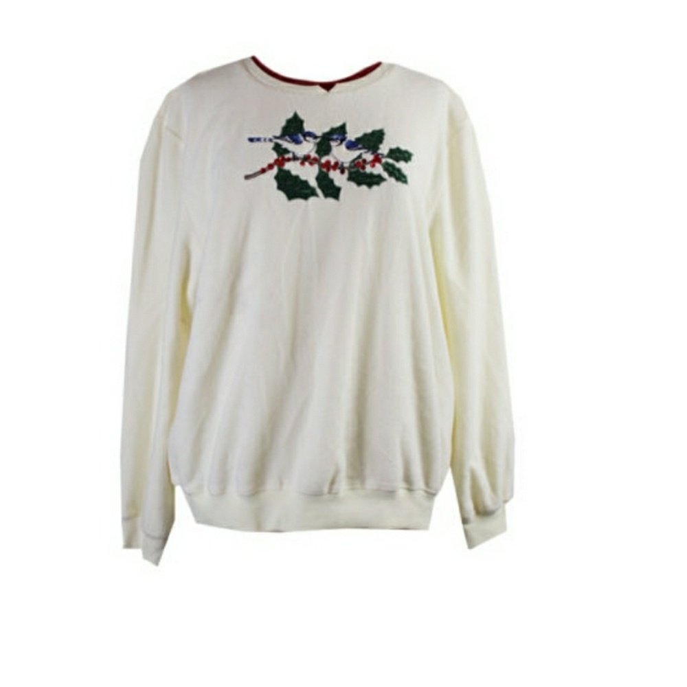 Women.White Christmas. Sweater. Alfred dunner nwt