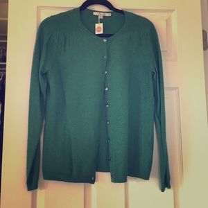 Cardigan sweater, green