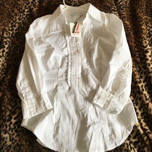 NWT Small New York & Company White Blouse