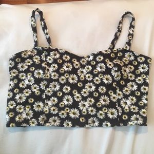 Floral print bralette/crop top