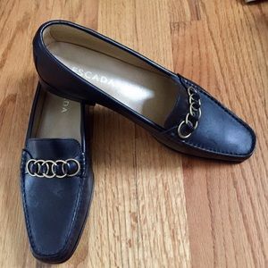 Escada loafers with brass hardware