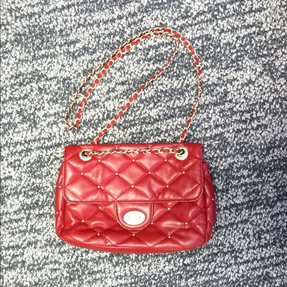 Red Quilted BUENO purse