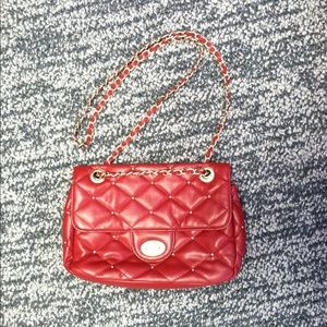 Red Quilted BUENO purse