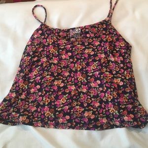 Floral print crop top