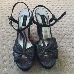 T-strap wedge sandal