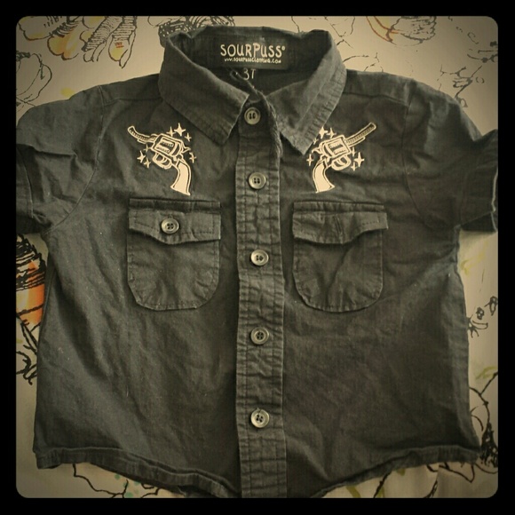 SourPuss short sleeve button down