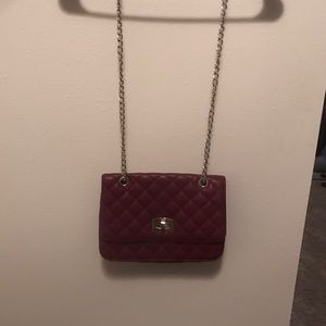 Burgundy cross body