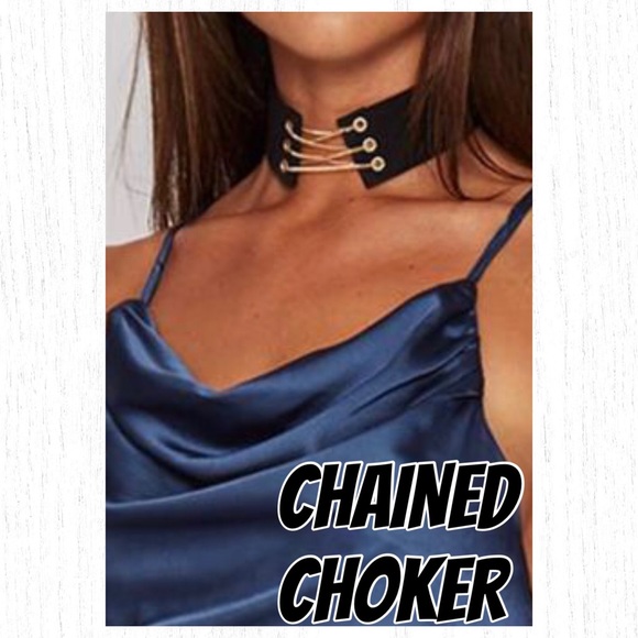 🆕 CHAINED CORSET CHOKER - Picture 2 of 3