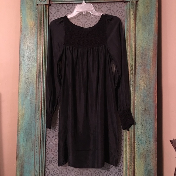 BCBG Little black dress silk xxs