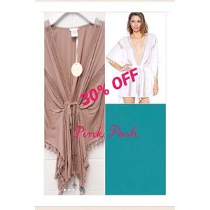 Solid Tassel Kaftan