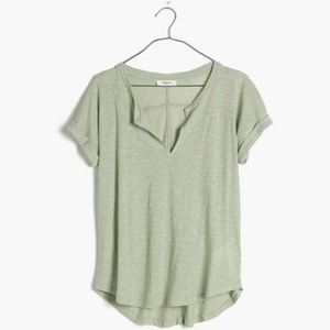 Madewell turntable split neck tee