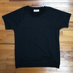 Everlane Black Short Sleeve Sweatshirt