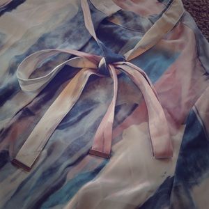 Beautiful water color printed blouse.