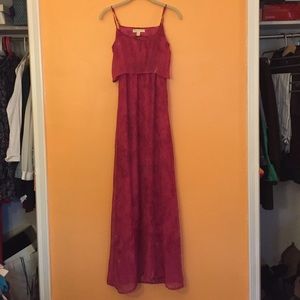 Pink/purple maxi dress