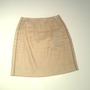 J Crew beige linen skirt