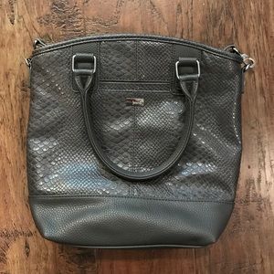 Thirty One Jewell snakeskin purse and cross body