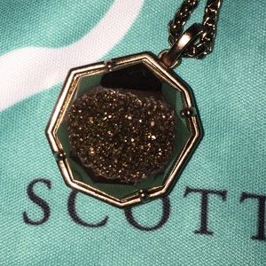 Kendra Scott Lizzie adjustable chocolate drusy