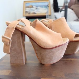 Dolce Vita 6.5 Suede Platform Heels