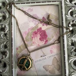 Peace sign necklace