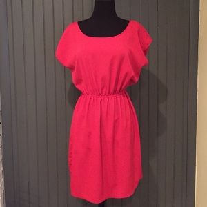 Red flouncy dress