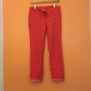 Coral straight leg pants
