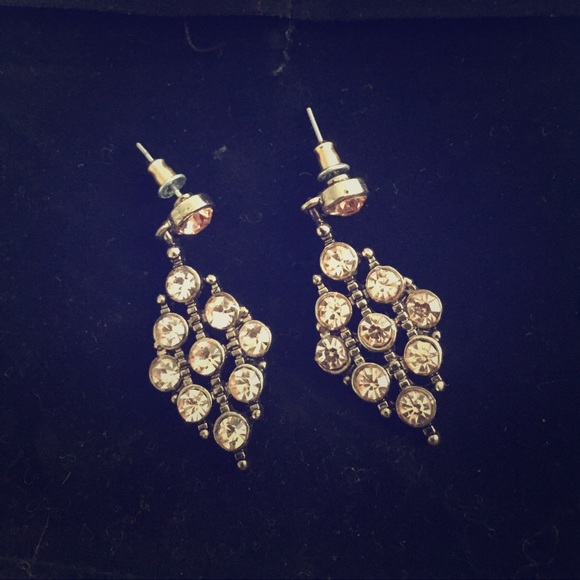 Pink Rhinestone Earrings