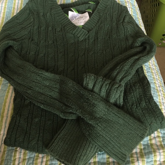 Justice green sweater for kids