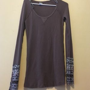 Brown free people sweater