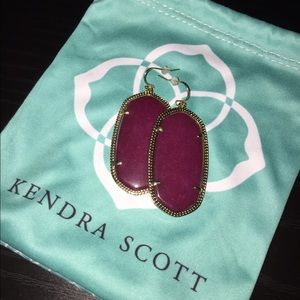Kendra Scott Danielle Earrings AGGIE MAROON