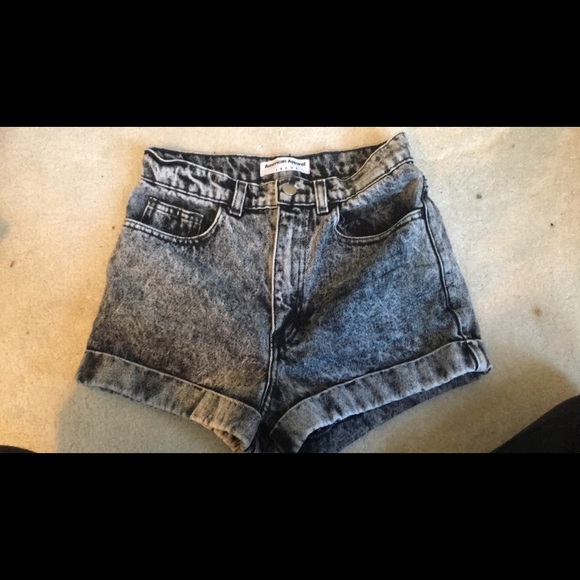 American apparel high rise shorts