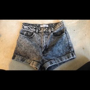 American apparel high rise shorts