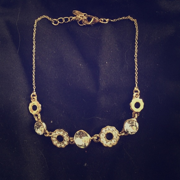 REDUCED! Faux Gold and Rhinestone Bracelet