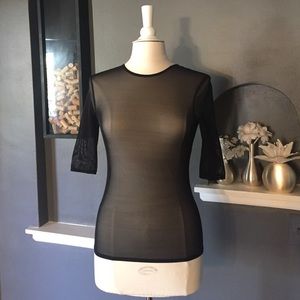 Cynthia Rowley Mesh Top