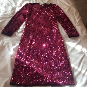 Sequin pink/magenta dress x small