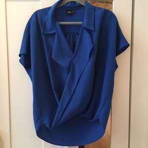 ASOS cross over top in royal blue