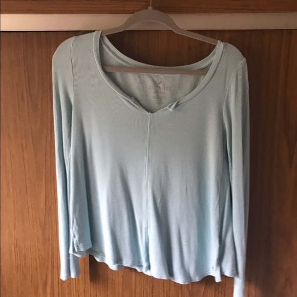 Light blue American Eagle loose long sleeve