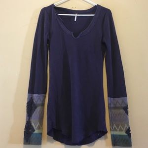 Purple free people sweater