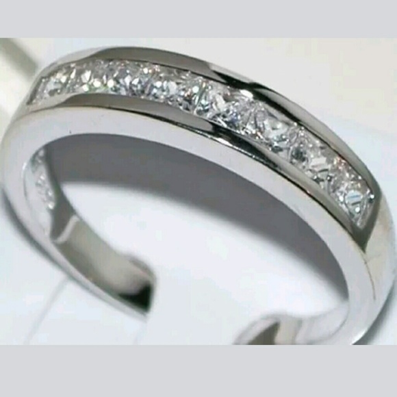 14K White Gold Engagement Ring 2pc Set - Picture 4 of 7