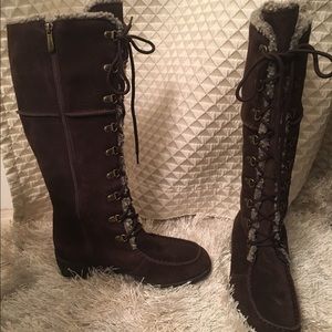Knee high winter snow boots