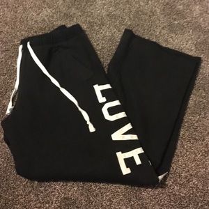 VS Pink black sweats