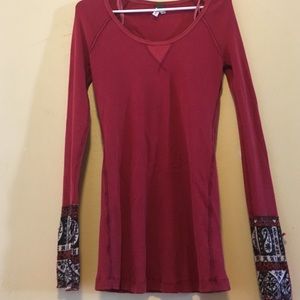 Magenta free people sweater