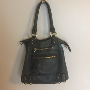 Linea pelle Dylan green purse