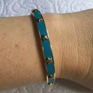 COACH gold and teal bangle