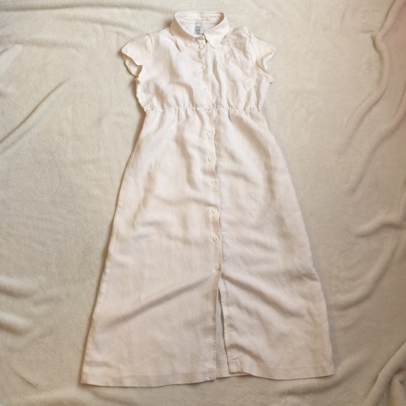 Vintage 90s Laundry by Shelli Segal white dress