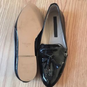 Brand new ZARA patent leather loafers