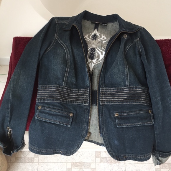 Adorable 😍Harley Davidson Denim Jacket - Picture 4 of 4