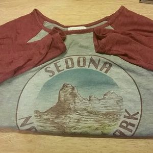Full tilt Sedona National Park baseball t shirt
